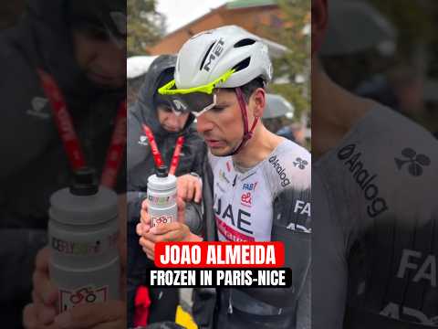 JOAO ALMEIDA 🥶 FINISHES STAGE-7 #frozen ❄️ #parisnice #strong #cycling #procyclist #ciclismo #road