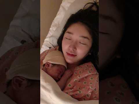 기절 직전까지 갔던 일본인아내의 1월1일날 첫아이 눈물의 출산과정..2탄..#shorts #viral #pregnancy